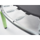 Aga Dětská trampolína 116 cm Světle zelená + ochranná síť