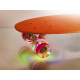 Aga Frisbee skateboard LED kolečka oranžová