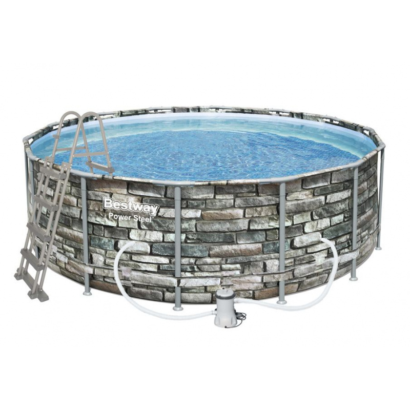 Bestway Steel Power Stone 4,27 x 1,22 m 56993 + Příslušenství