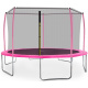 Aga SPORT FIT Trampolína 430 cm Pink + vnitřní ochranná síť