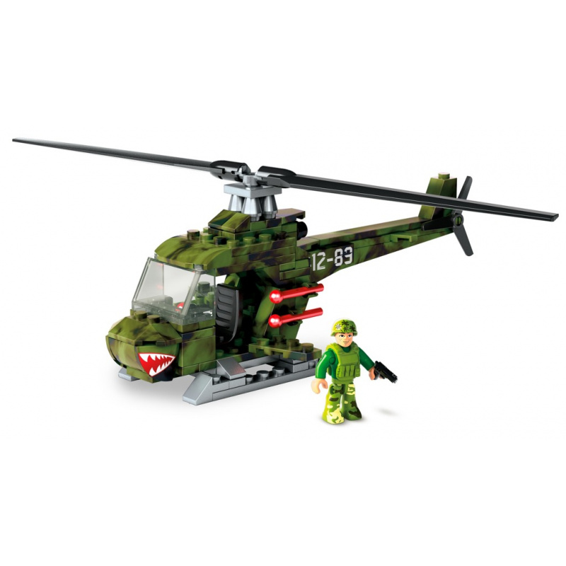 Mega Bloks vojenská helikoptéra