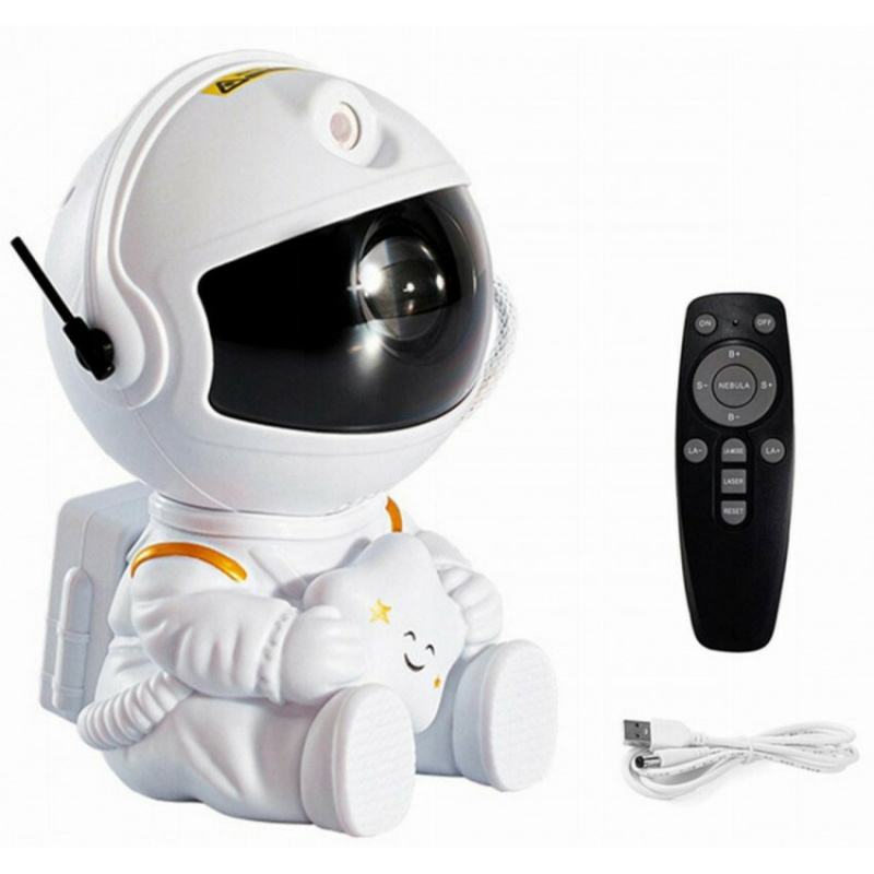 Aga Hvězdný projektor sedící astronaut s dálkovým ovládáním 2DZ076 - II. JAKOST