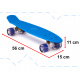 Aga Frisbee skateboard LED kolečka modrá