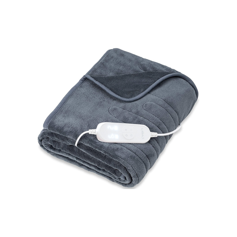 Tresko Elektrická vyhřívaná deka 180x130cm Šedá