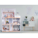 Dřevěná vila pro panenky v Boho stylu a LED světly ZA4131
