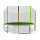 Aga SPORT PRO Trampolína 400 cm Light Green + ochranná síť  + žebřík + kapsa na obuv