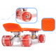 Aga Frisbee skateboard LED kolečka oranžová