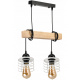 Závěsné stropní svítidlo LED dřevěný trám 2xE27 Lustr Spring White