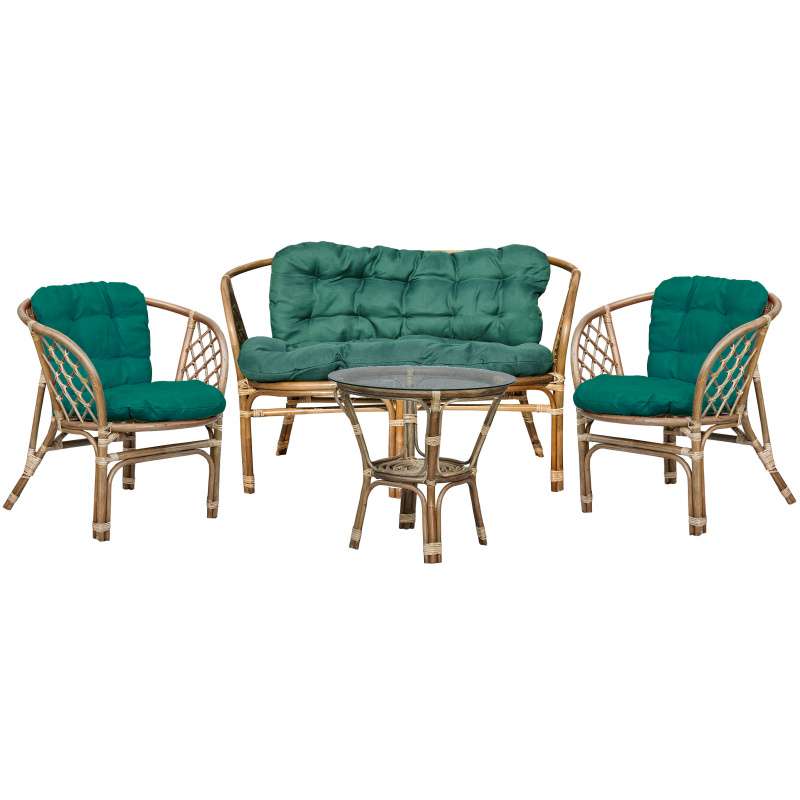 Aga Ratanová sestava BAHAMA Grey Dark Green