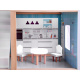Dřevěná vila pro panenky v Boho stylu a LED světly ZA4131