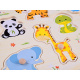 Dřevěné puzzle Zvířata 10 dílků ZA4721
