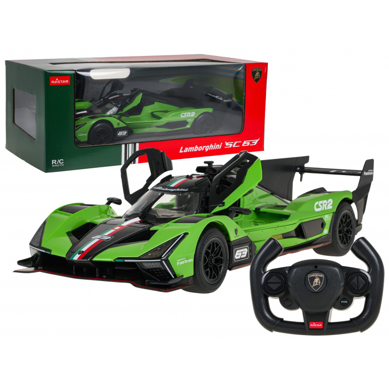 Autíčko R/C 1:14 Lamborghini SC63 Zelené RASTAR