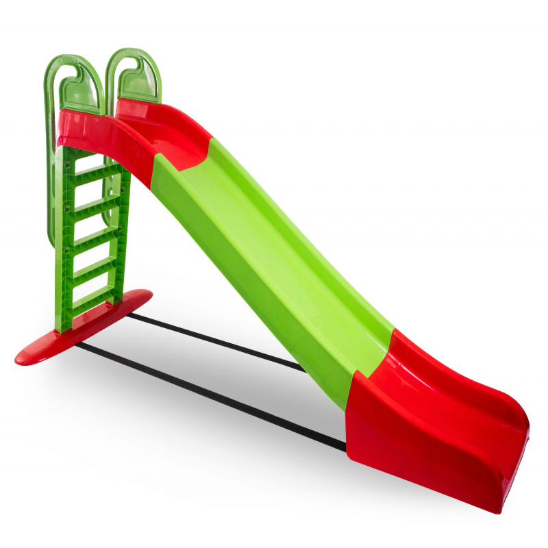 Doloni Skluzavka s madlem 243 cm Zeleno-červená