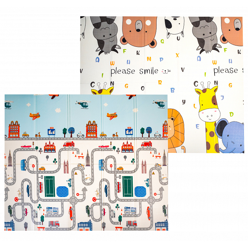 Aga4Kids Dětská skládací pěnová podložka 200x180 cm 6DZ129 - II. JAKOST
