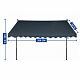 Aga Teleskopická markýza 350x120 cm Šedá