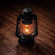 Petrolejová lampa 24 cm Černá
