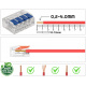 Sada 50x Drátová elektrická rychlospojka 32A 5-kolejová 0,2-4mm
