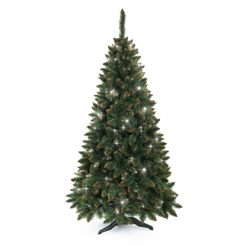Aga Vánoční stromeček Borovice 150 cm Crystal zlatá