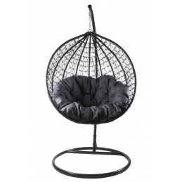 Aga Závěsné křeslo ORTA MR4202B-DG Černé/Tmavě šedé