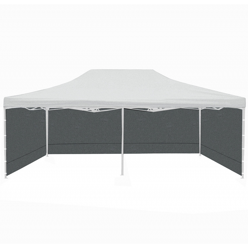 Aga Bočnice k prodejnímu stánku 3x6m Šedá