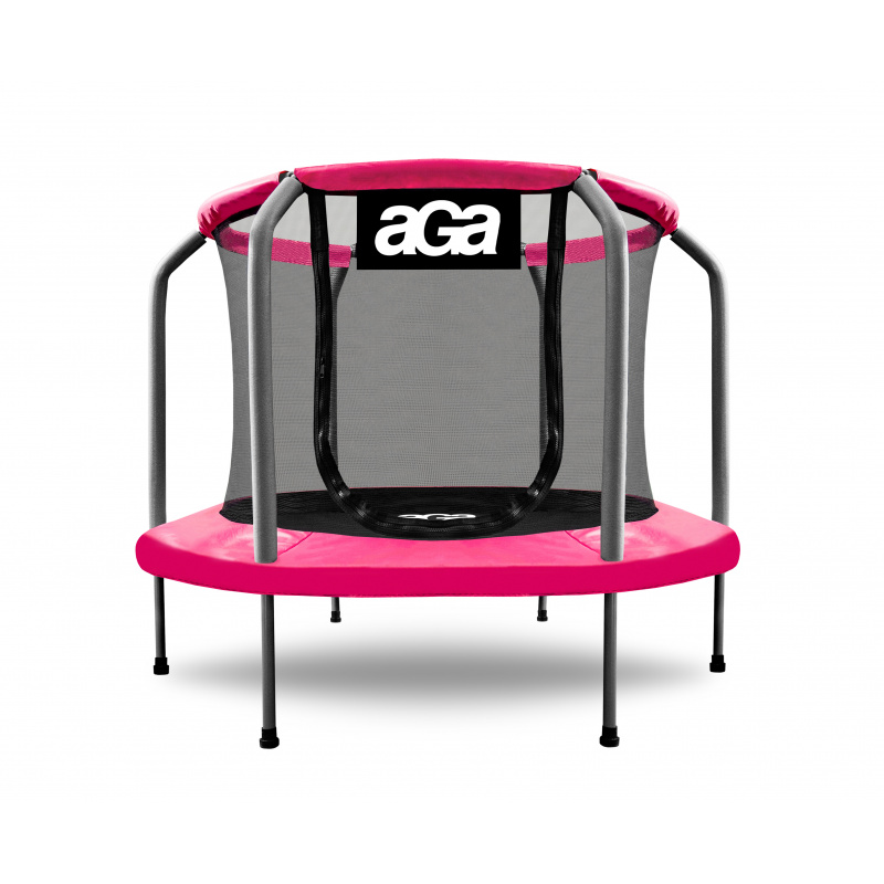 Aga Dětská trampolína 150 cm Růžovo-šedá