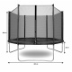 Aga SPORT TOP Trampolína 250 cm Light Green + ochranná síť