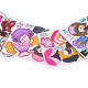 Aga Magnetické puzzle oblékání panenky 51 dílků Růžová