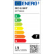 LED stropní svítidlo černé TOR-152C - IP65 - 15W - neutrální bílá