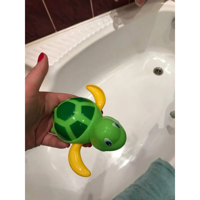 Natahovací vodní želva do vany Zelená