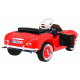 BMW 507 Retro dětské elektrické auto červené + LED audio + dálkové ovládání + eko kůže + EVA + pomalý start
