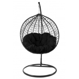 Aga Závěsné křeslo ORTA MR4200B-B Černé/Černé