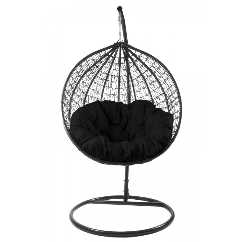 Aga Závěsné křeslo ORTA MR4200B-B Černé/Černé