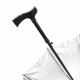 Aga Deštník 2v1 95 cm Černý