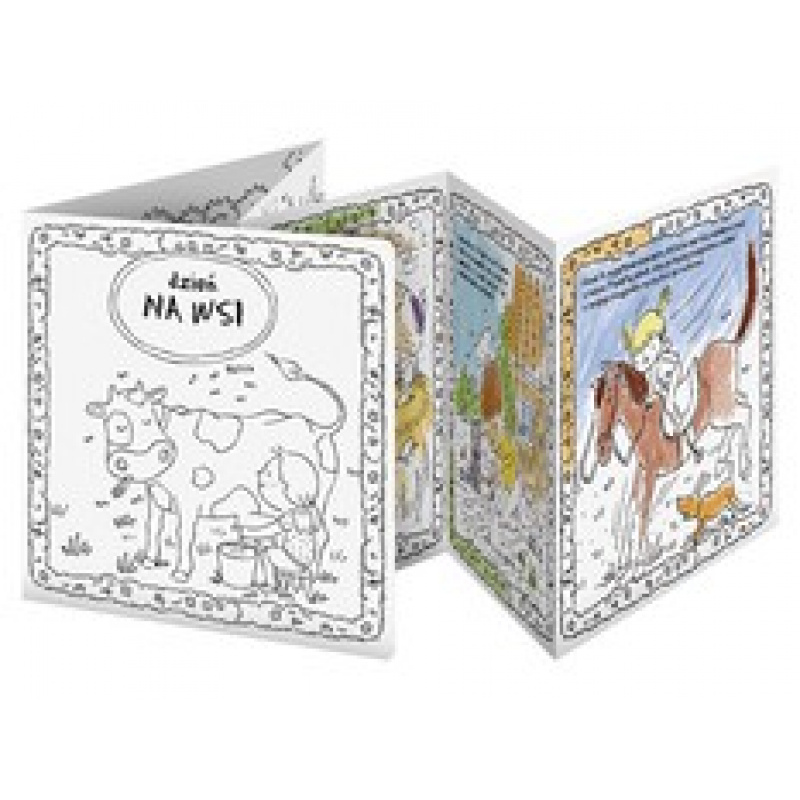 MONUMI Kniha omalovánek - Den na venkově 5+