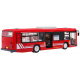 Městský autobus pro děti 6+ Dálkově ovládaný červený 1:20 Pohyblivé části + zvuky Světla