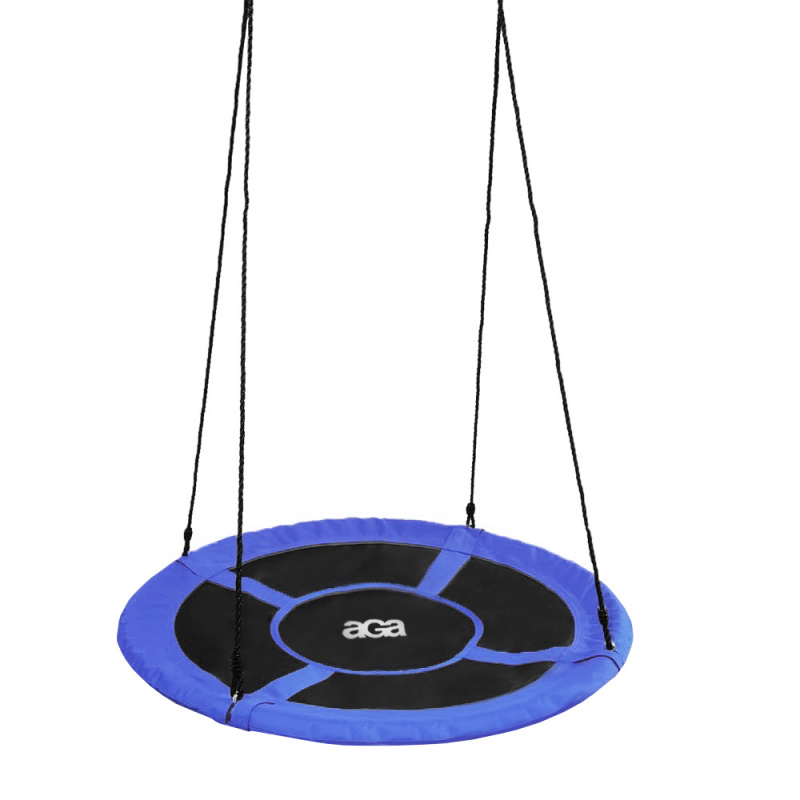 Aga Závěsný houpací kruh 120 cm Modrý
