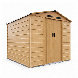 Aga Zahradní domek 278x215x238 cm Hnědý