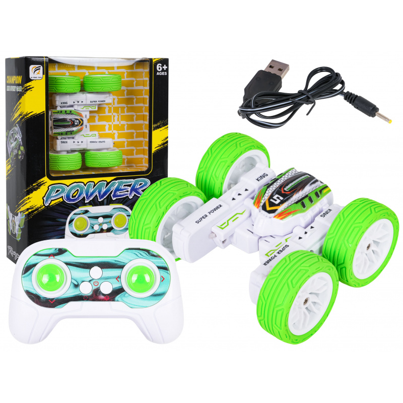 Vozidlo R/C POWER STUNT 1:32 Zelené