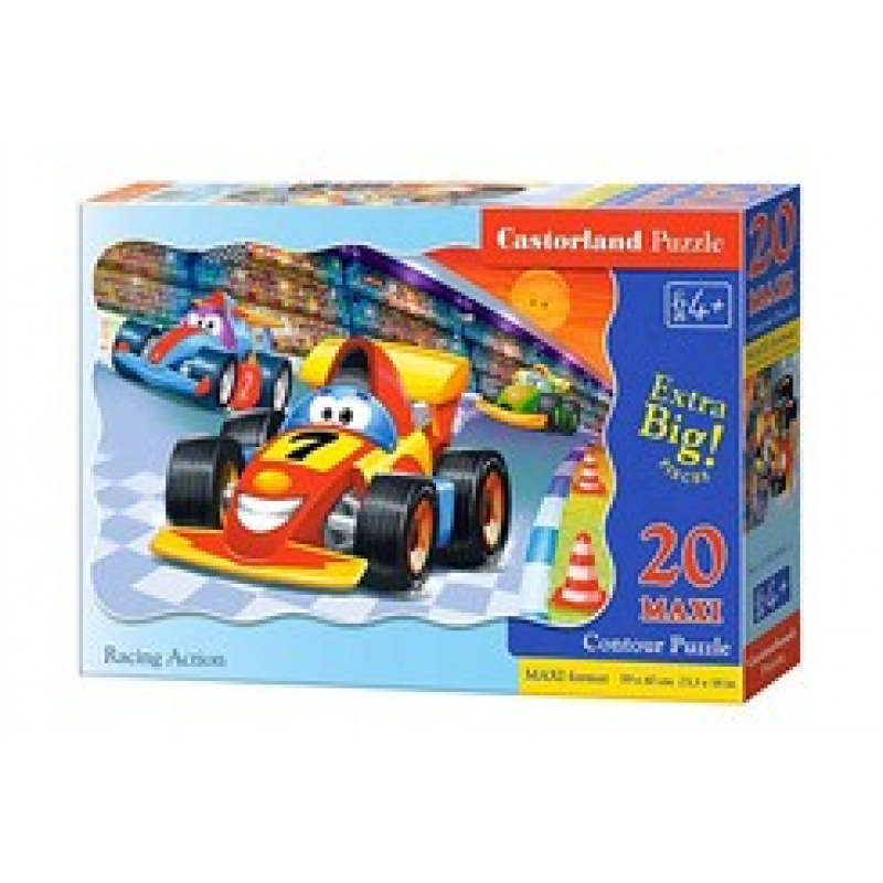 CASTORLAND puzzle 20 MAXI dílků - Racing Action
