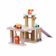 Aga4Kids Dřevěná garáž s čerpací stanicí
