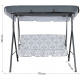 Aga Zahradní houpačka MAJKA Prestige Grey