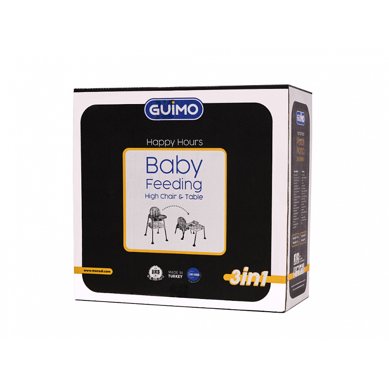 Aga Dětská jídelní židlička 3v1 modrá