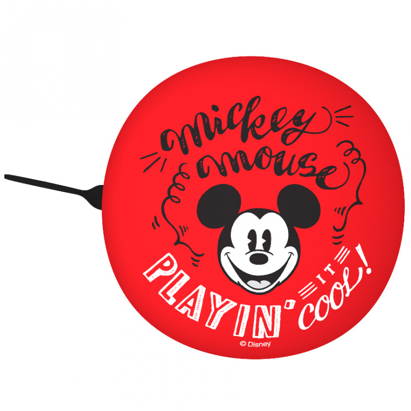 RETRO ZVONEK 6CM MICKEY ČERVENÝ
