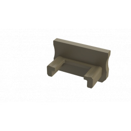 Krytka pro profil - D - inox