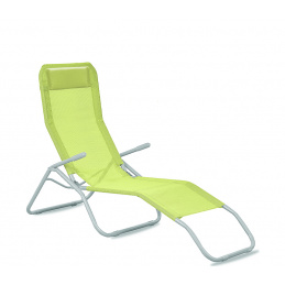 Aga Zahradní lehátko s polstrováním SIESTA MC372173 Zelené