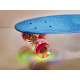 Aga Frisbee skateboard LED kolečka modrá