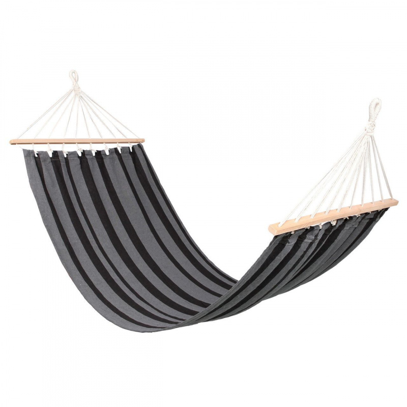 Linder Exclusiv Houpací síť 200x150 cm Černá/antracitová