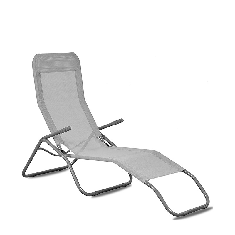 Aga Zahradní lehátko SIESTA Světle šedé