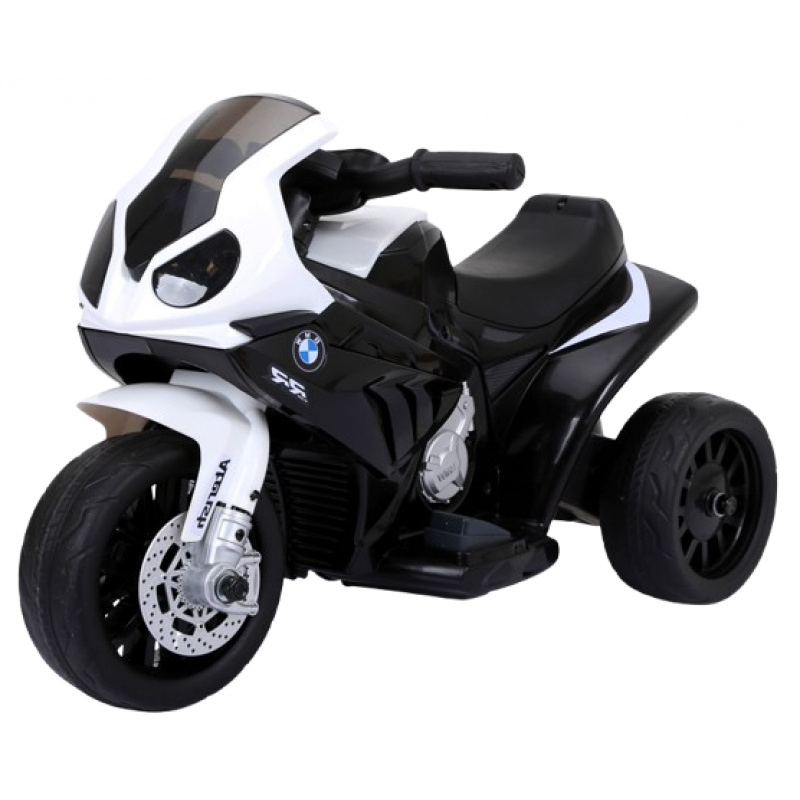 Motocykl BMW S1000rr bílý, motocykl na lithiový akumulátor