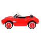 BMW 507 Retro dětské elektrické auto červené + LED audio + dálkové ovládání + eko kůže + EVA + pomalý start